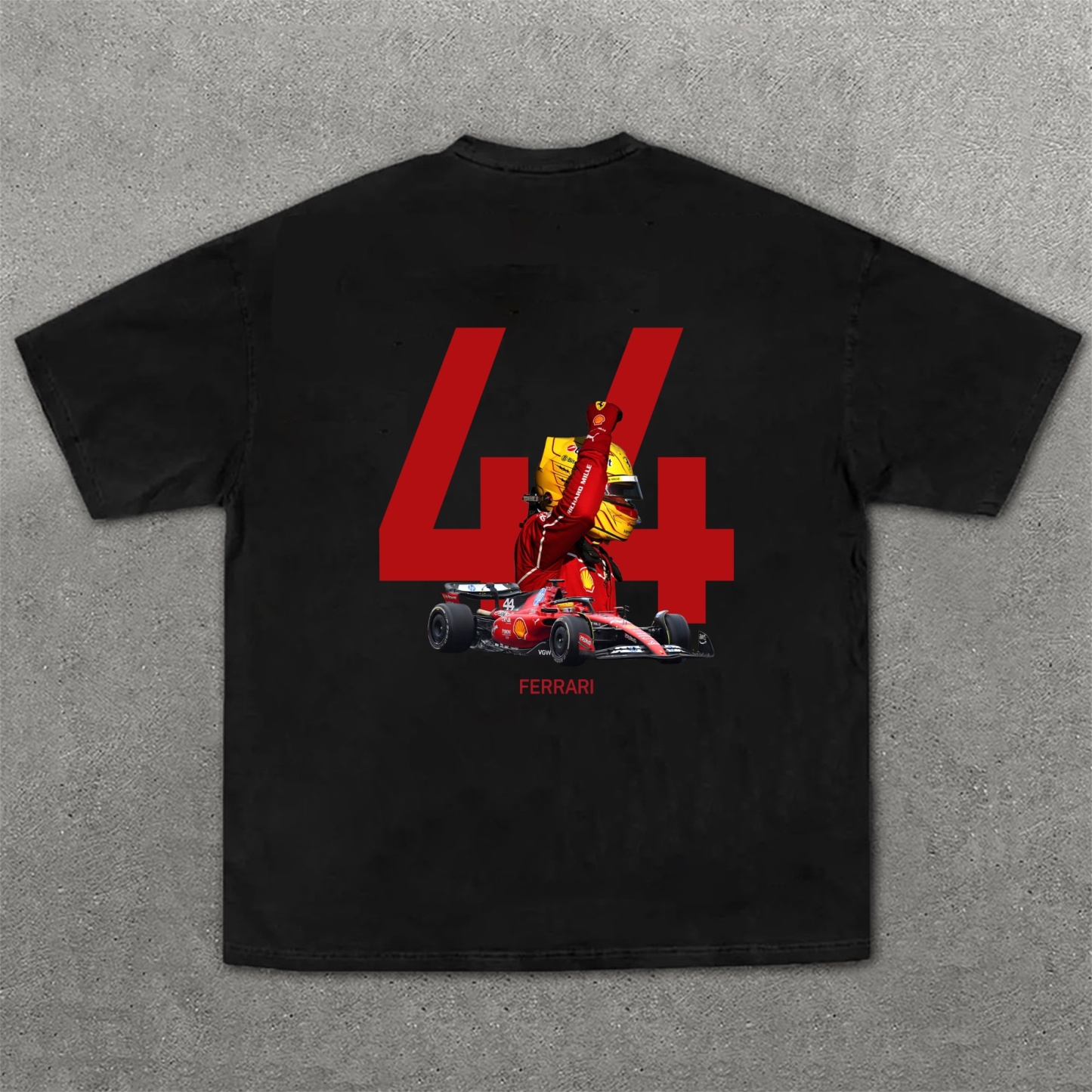 Popular Racing Driver Print Pure Cotton Casual T-Shirt 22