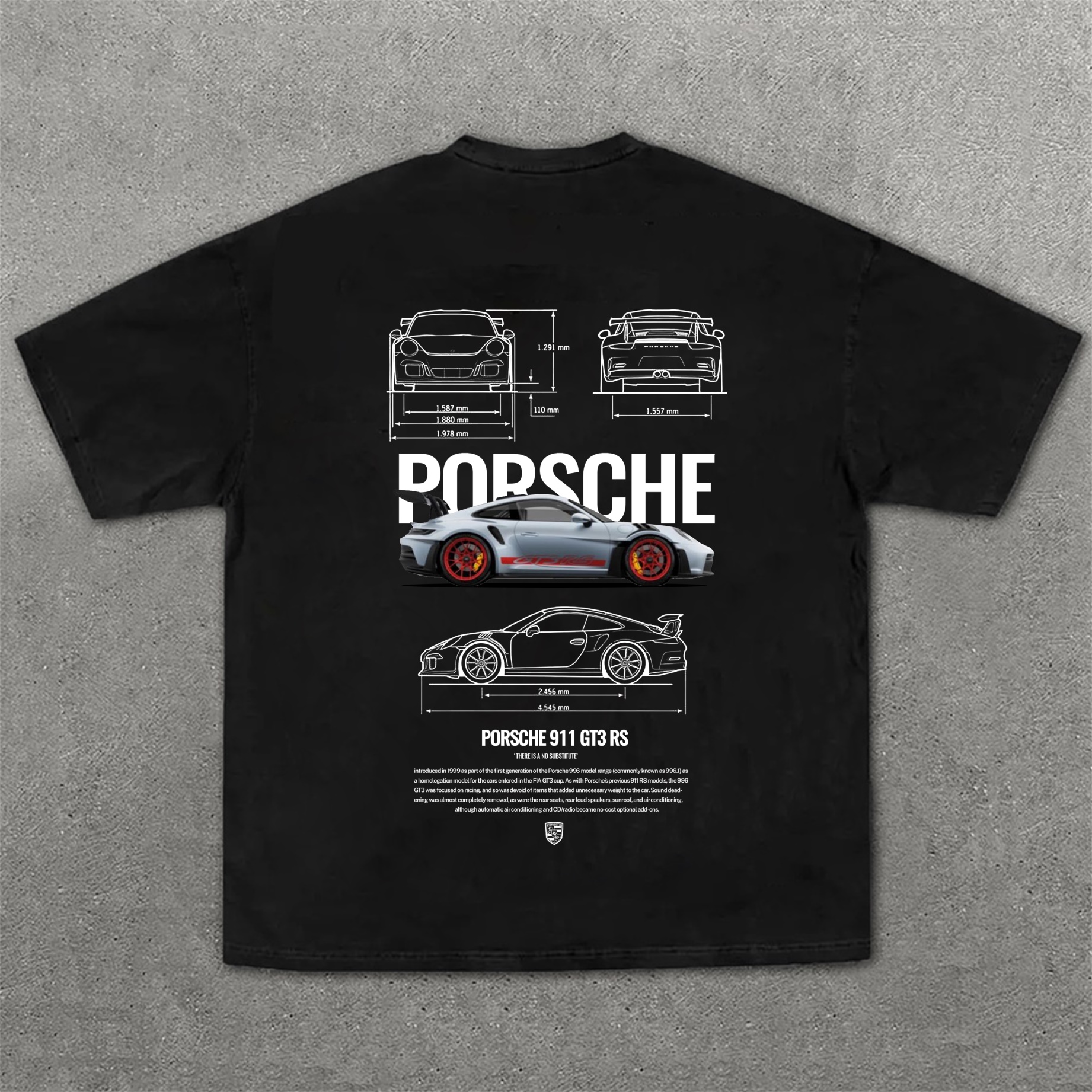 Classic Sports Car Street Print Pure Cotton Casual Short Sleeves 04