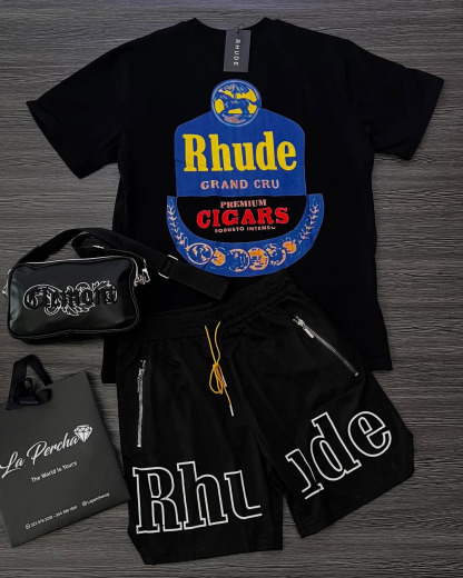 RHUDE Cicars Print T-Shirt And Shorts Co-Ord
