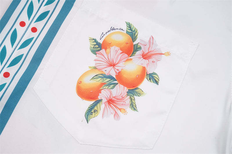 Casa 2023 new silk short-sleeved shirt