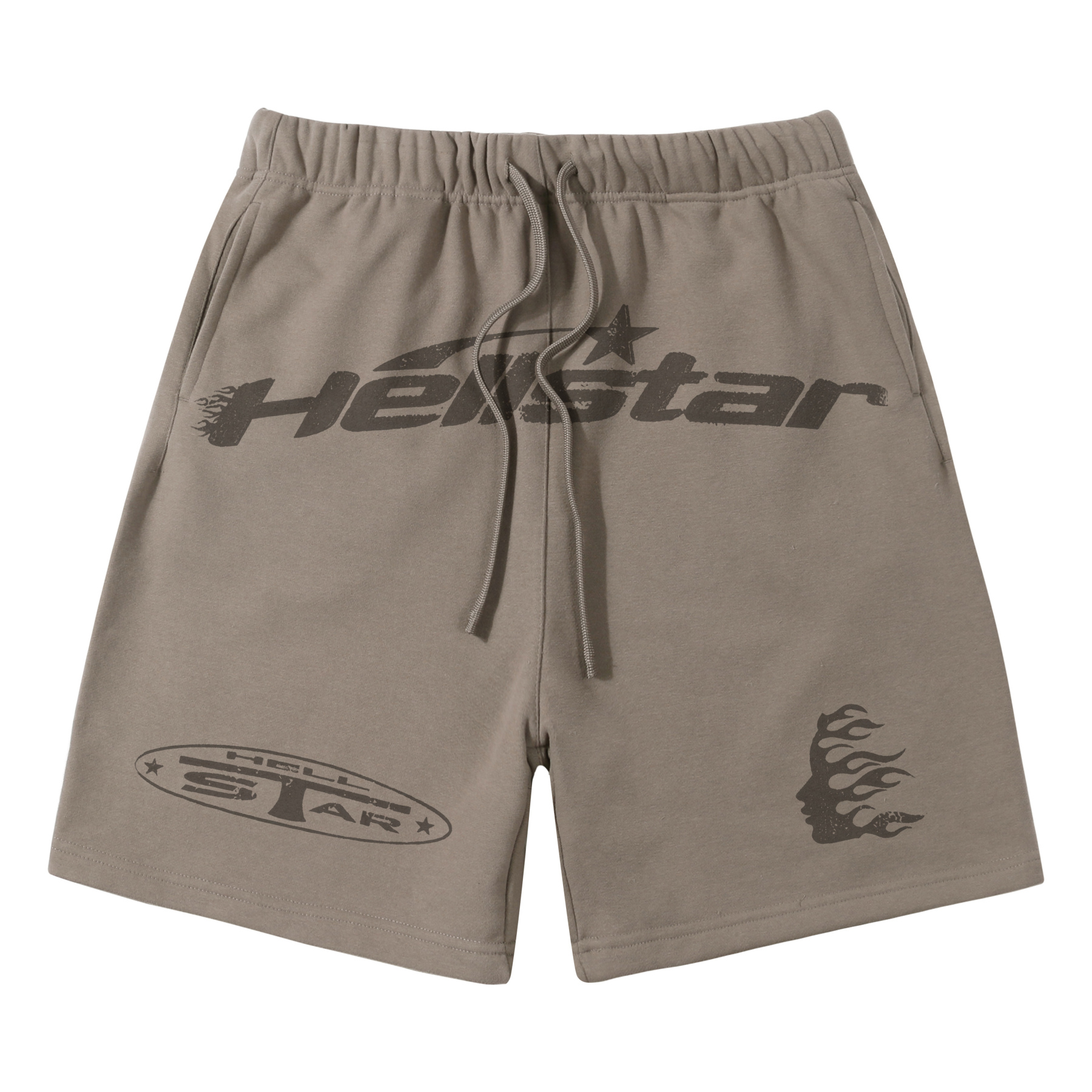Vintage Hellstar Graphic Casual Drawstring Shorts