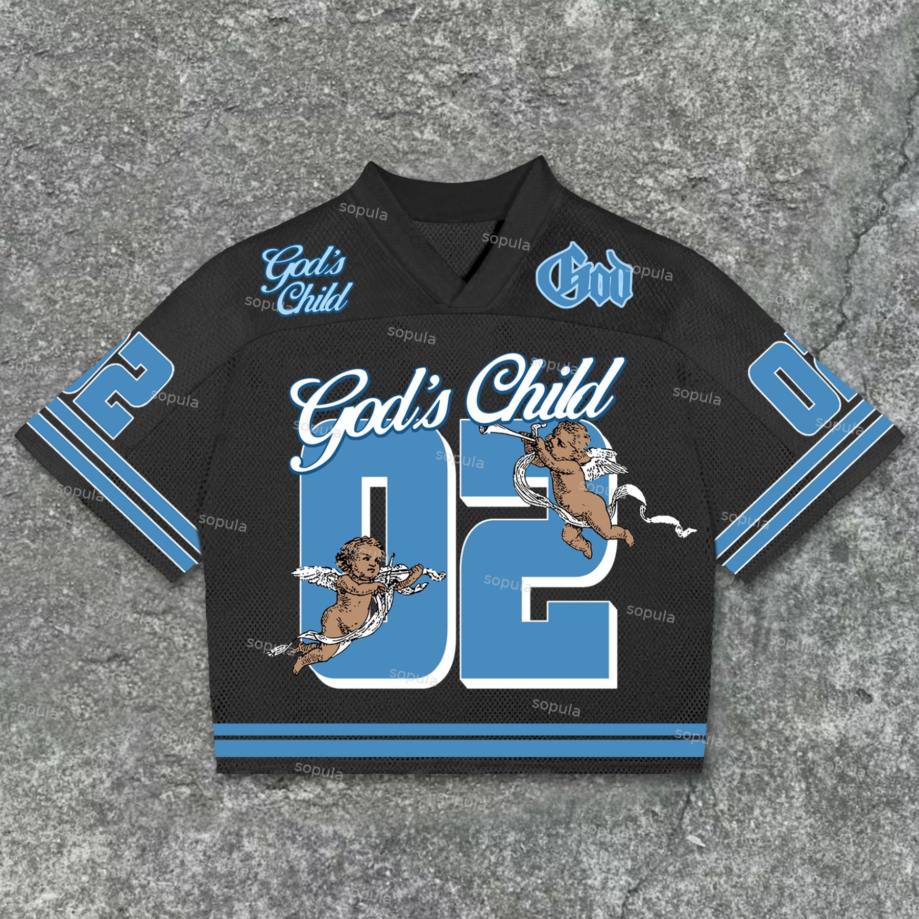 God's Child Graphic No 02 Blokette Blokecore Jersey T-Shirt