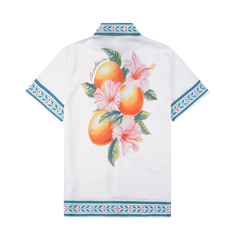 Casa 2023 new silk short-sleeved shirt
