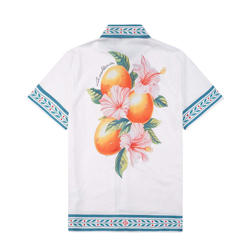 Casa 2023 new silk short-sleeved shirt
