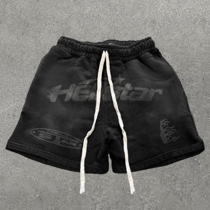 Vintage Hellstar Graphic Casual Drawstring Shorts