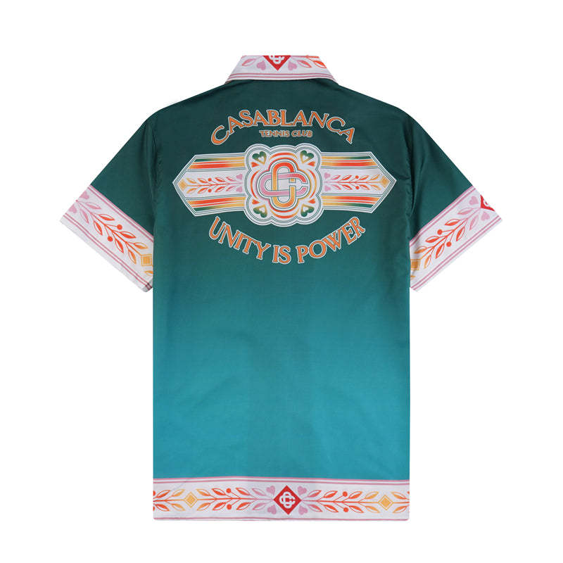 Casa 2023 new silk short-sleeved shirt
