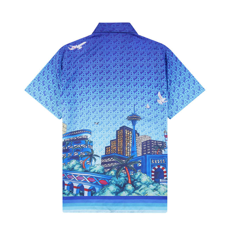 Casa 2023 new silk short-sleeved shirt