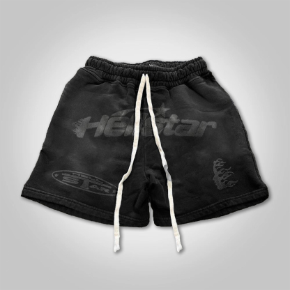 Vintage Hellstar Graphic Casual Drawstring Shorts