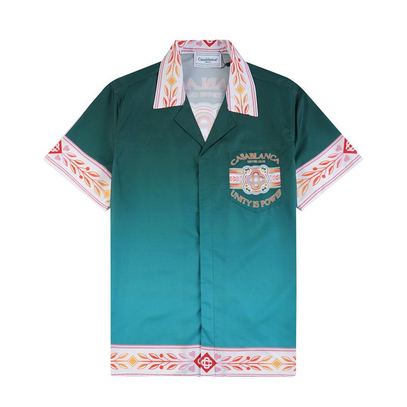 Casa 2023 new silk short-sleeved shirt