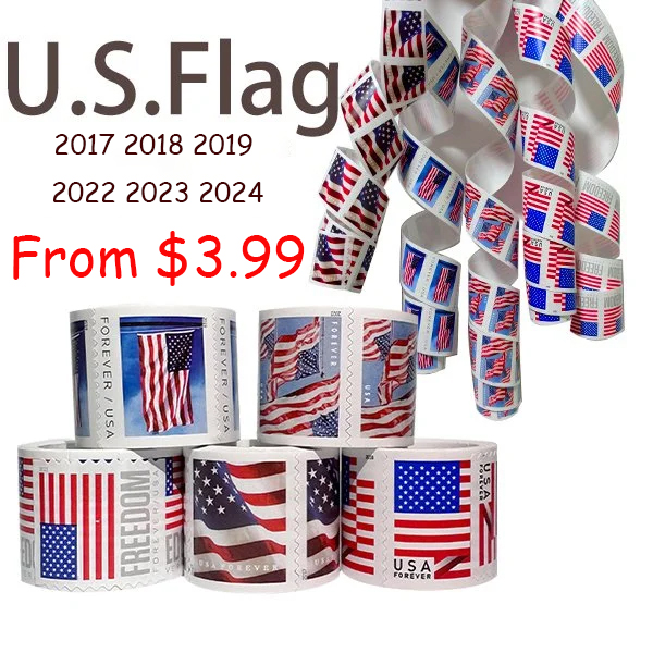 Stamps stickers gift cards and envelopes, documents, bills, postcards