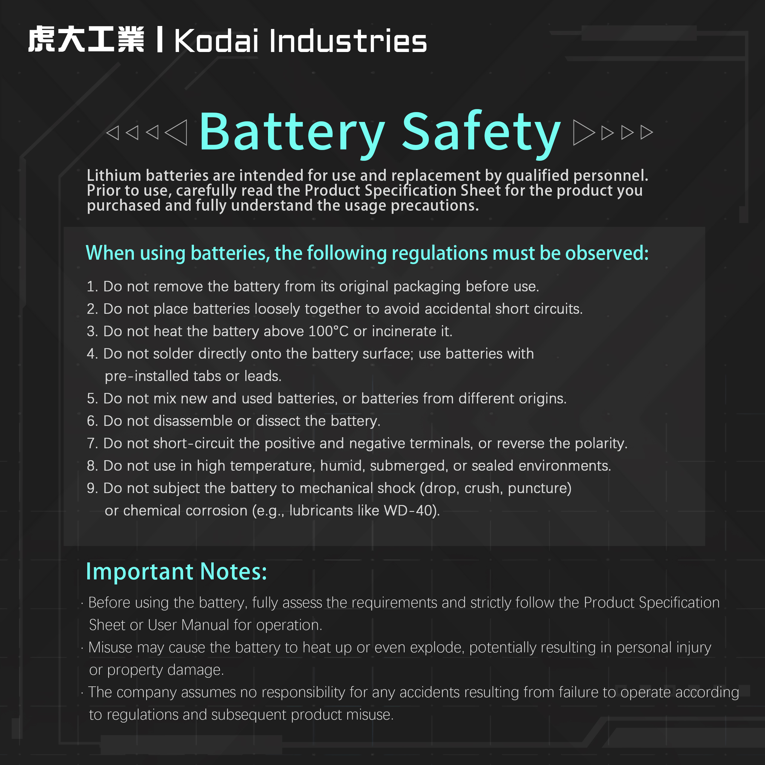 Kodai X EVE 50E 21700 Battery