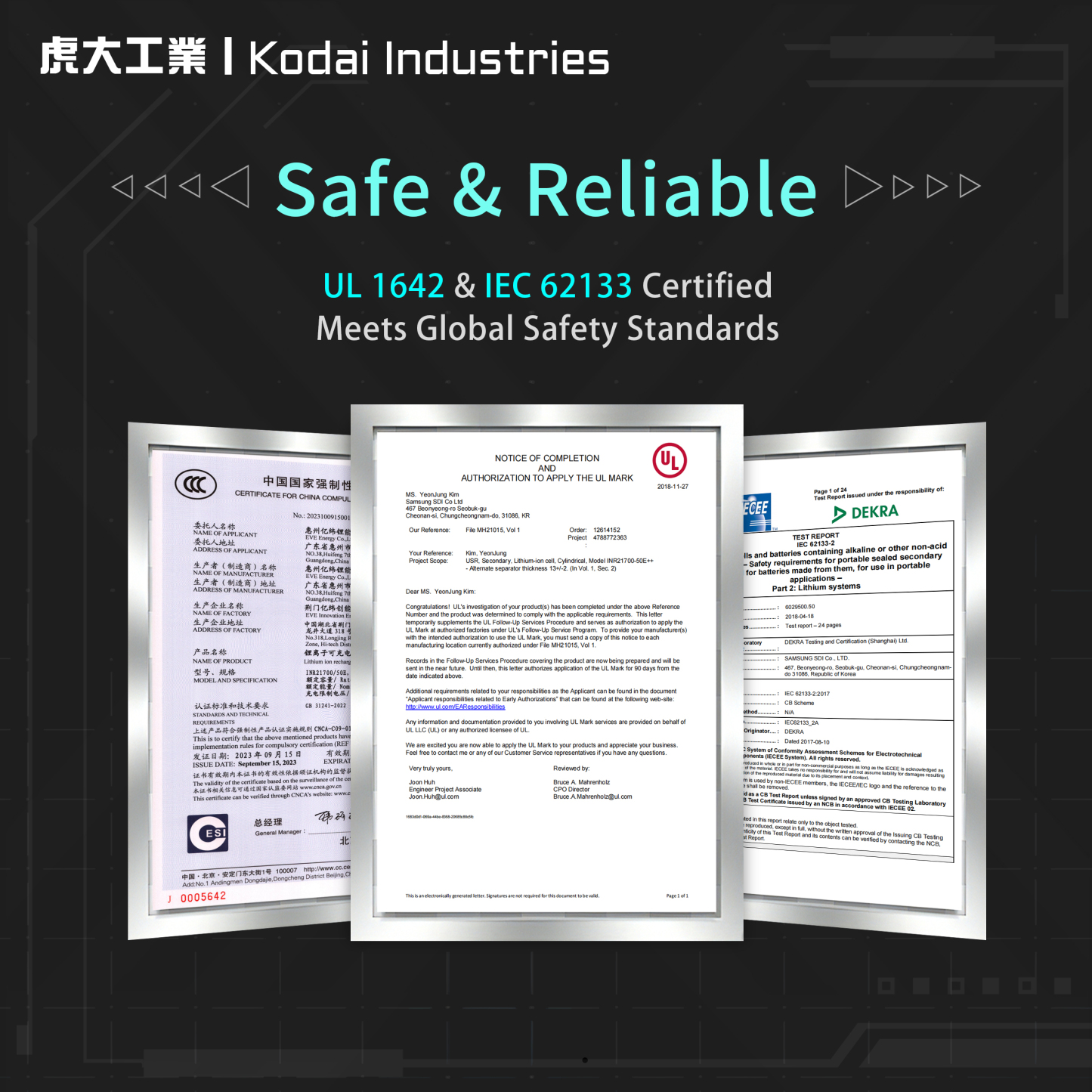 Kodai X EVE 50E 21700 Battery
