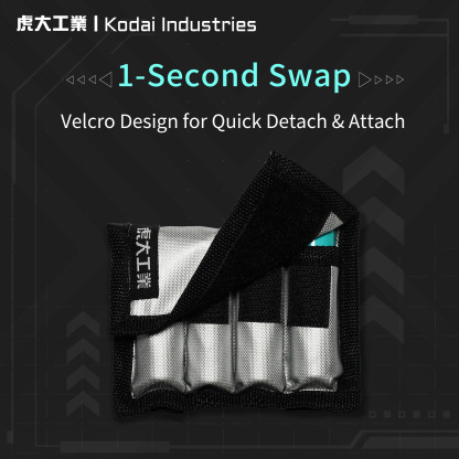 Water resistant battery pouch (2/4 slots)