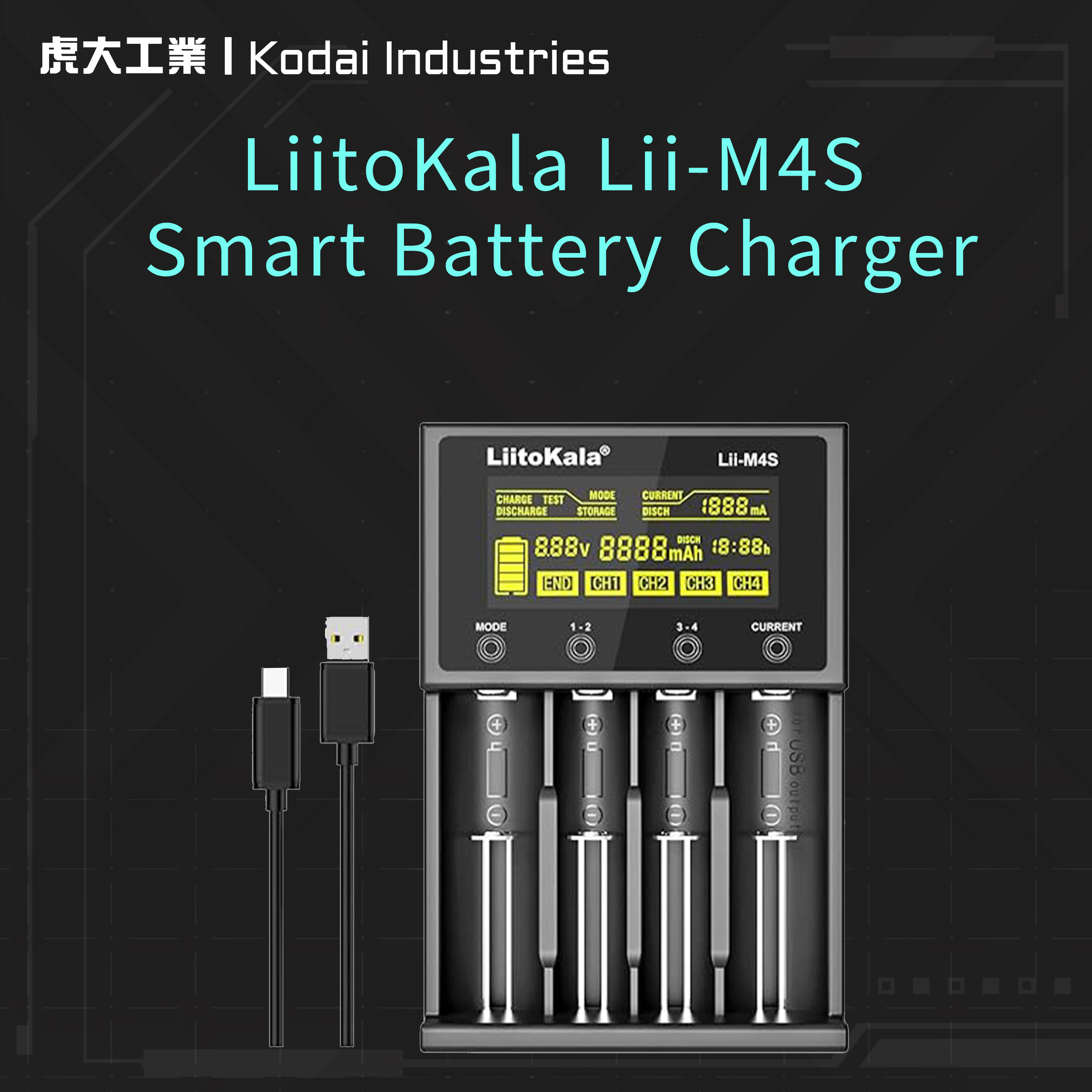 LiitoKala Lii-M4S Smart Battery Charger