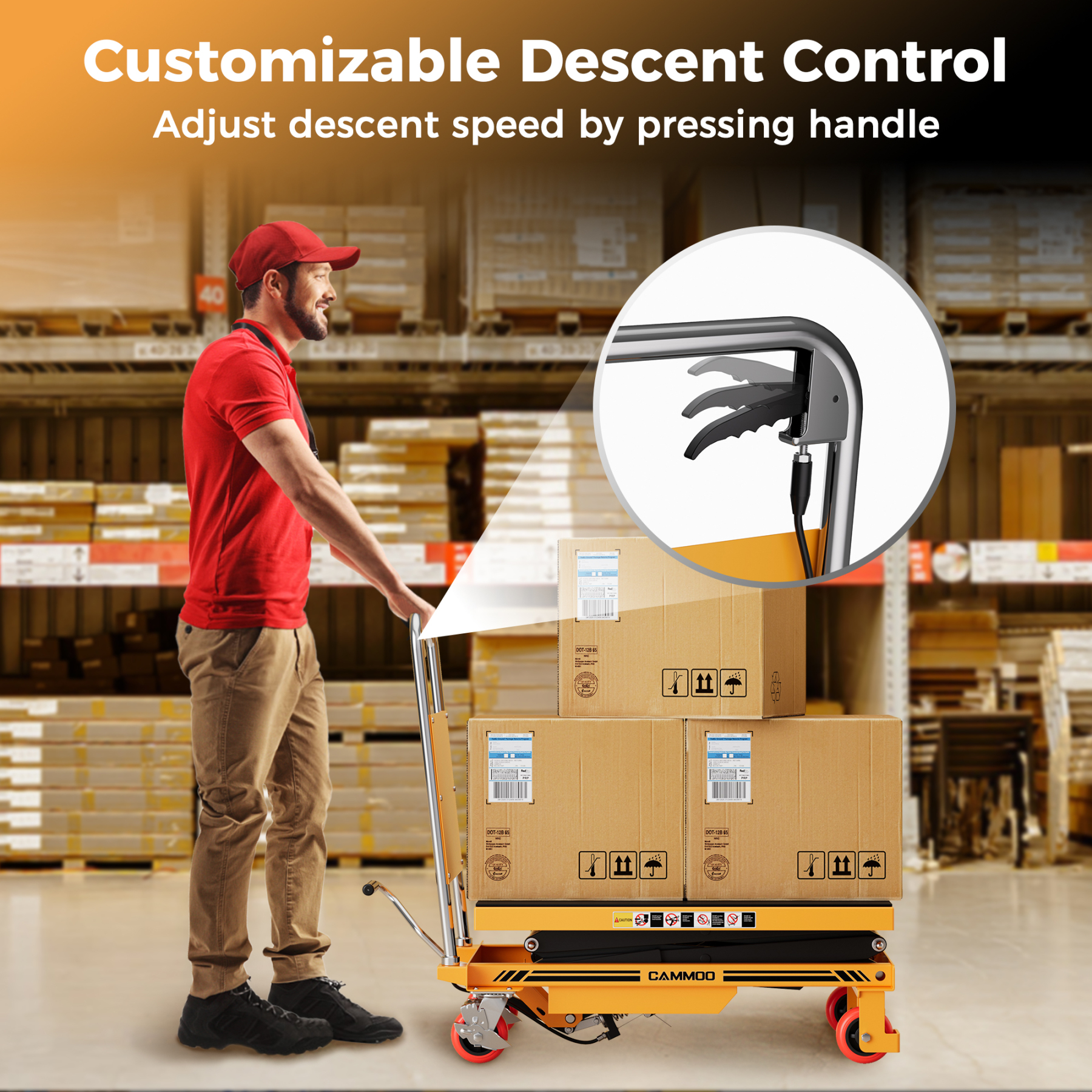 Cammoo Double Scissor Hydraulic Lift Table LT770S