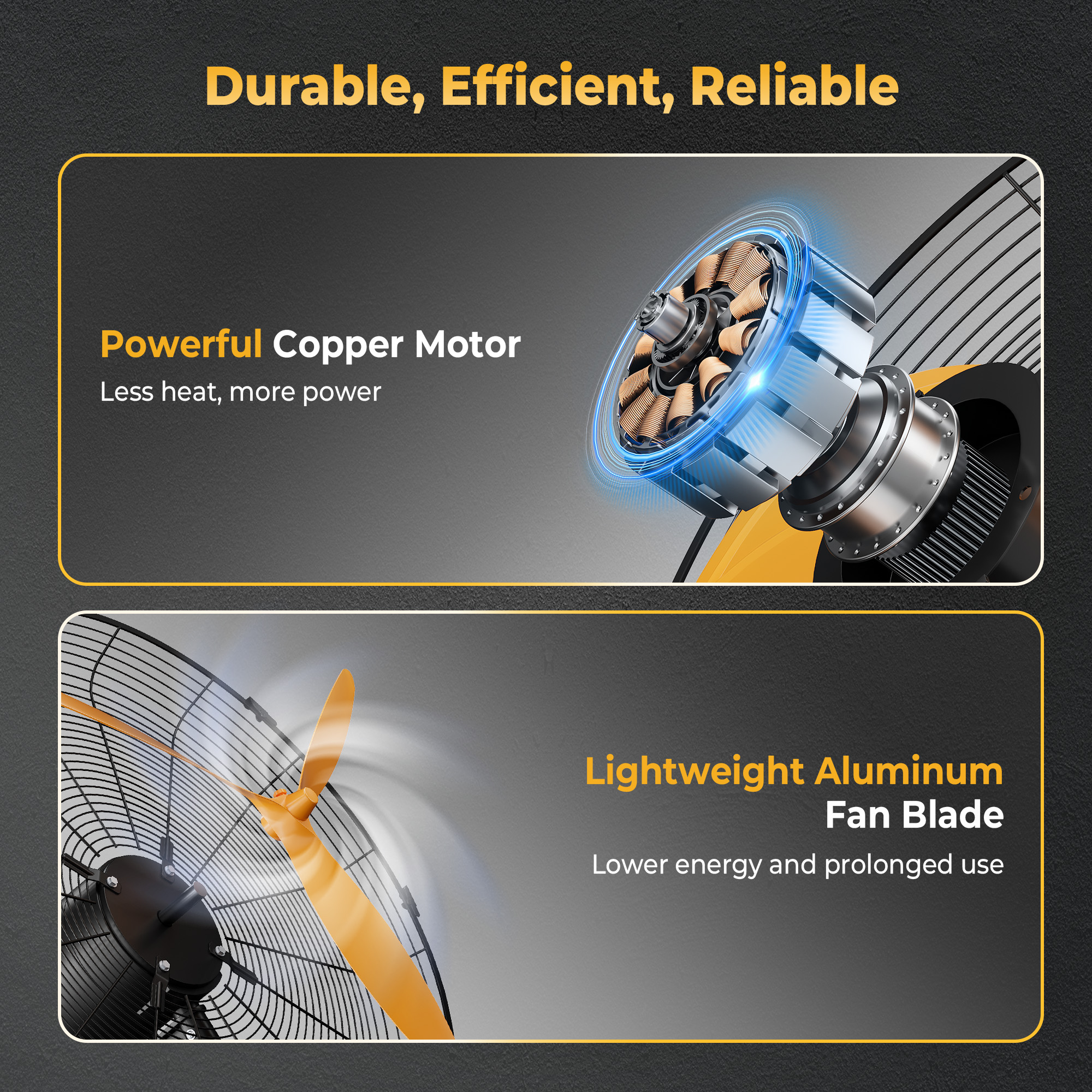 Cammoo 24 Inch Oscillating Misting Wall Mount Fan