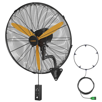 Cammoo 24 Inch Oscillating Misting Wall Mount Fan