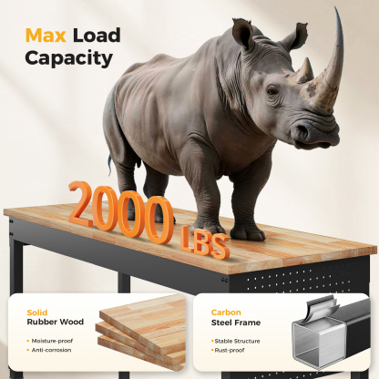 Cammoo Basic 60" Adjustable Heavy Duty Workbench