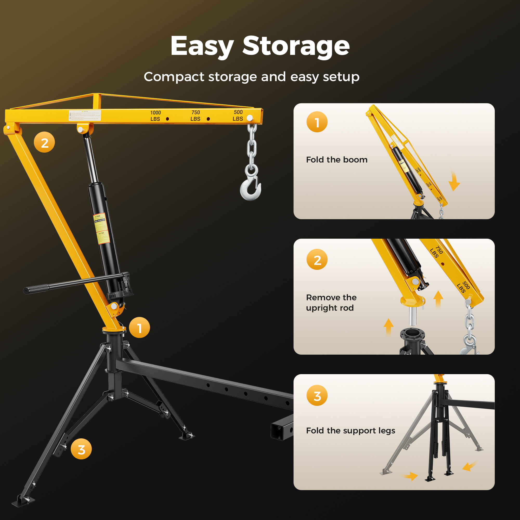 Cammoo Hydraulic Swivel Truck Crane