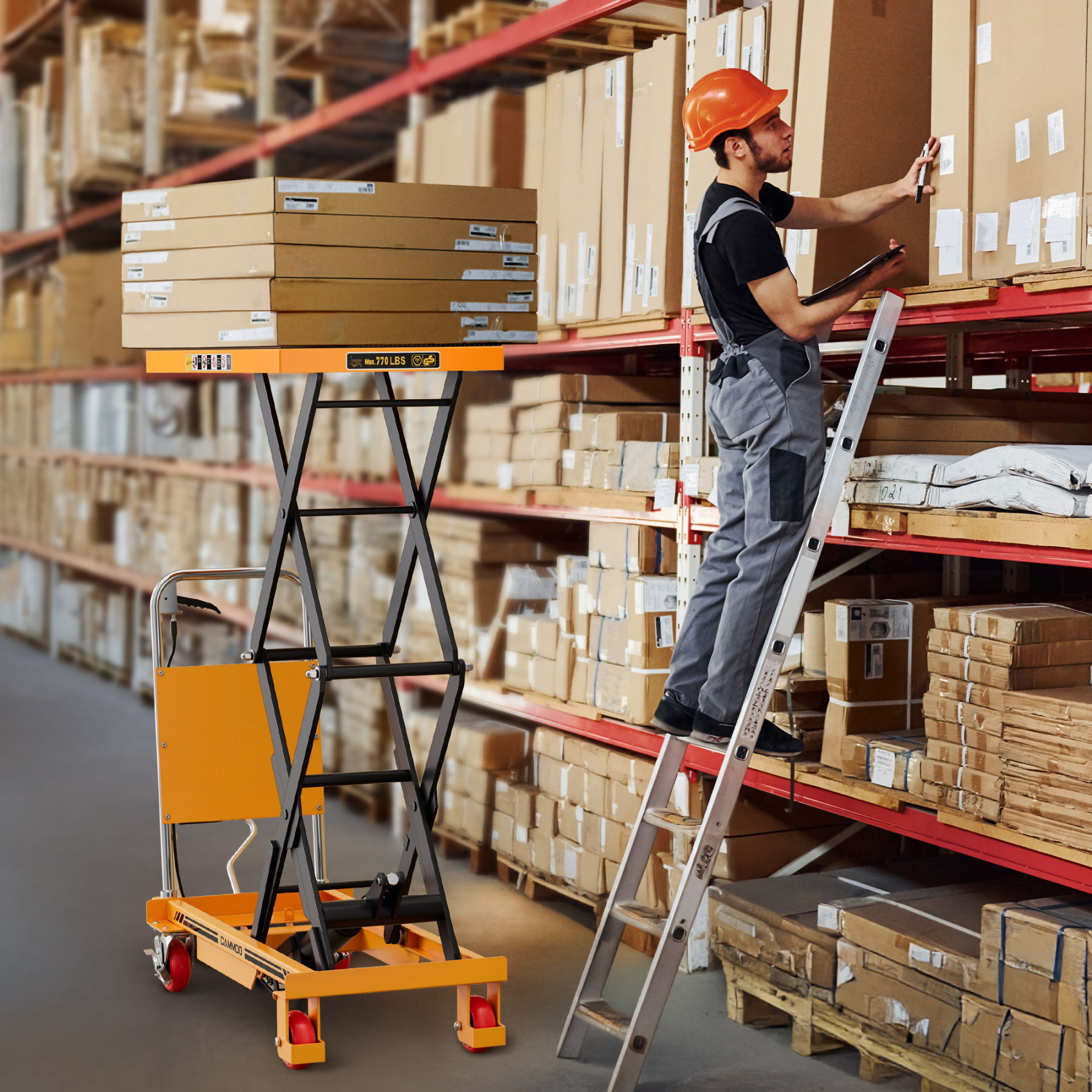 Cammoo Double Scissor Hydraulic Lift Table LT770S