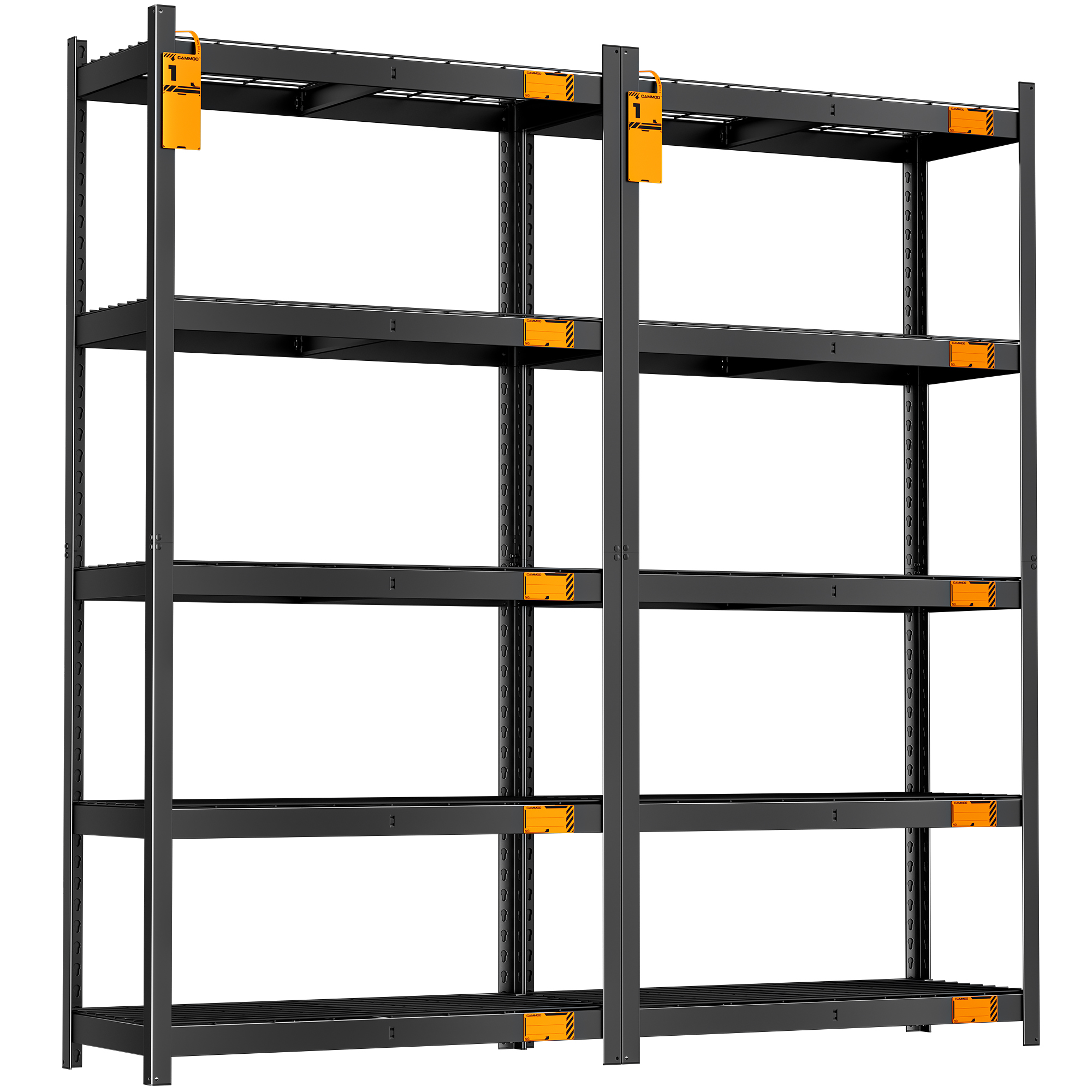 CAMMOO 5-Tier Metal Garage Storage Shelves, 36"W x 16"D x 72"H, 3500 lbs Capacity (2-Pack)