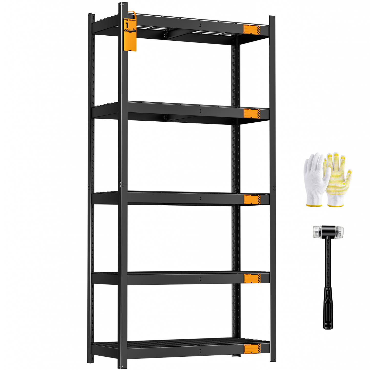 CAMMOO 5-Tier Metal Garage Storage Shelves, 36" W x 16" D x 72" H, 3500 lbs Capacity