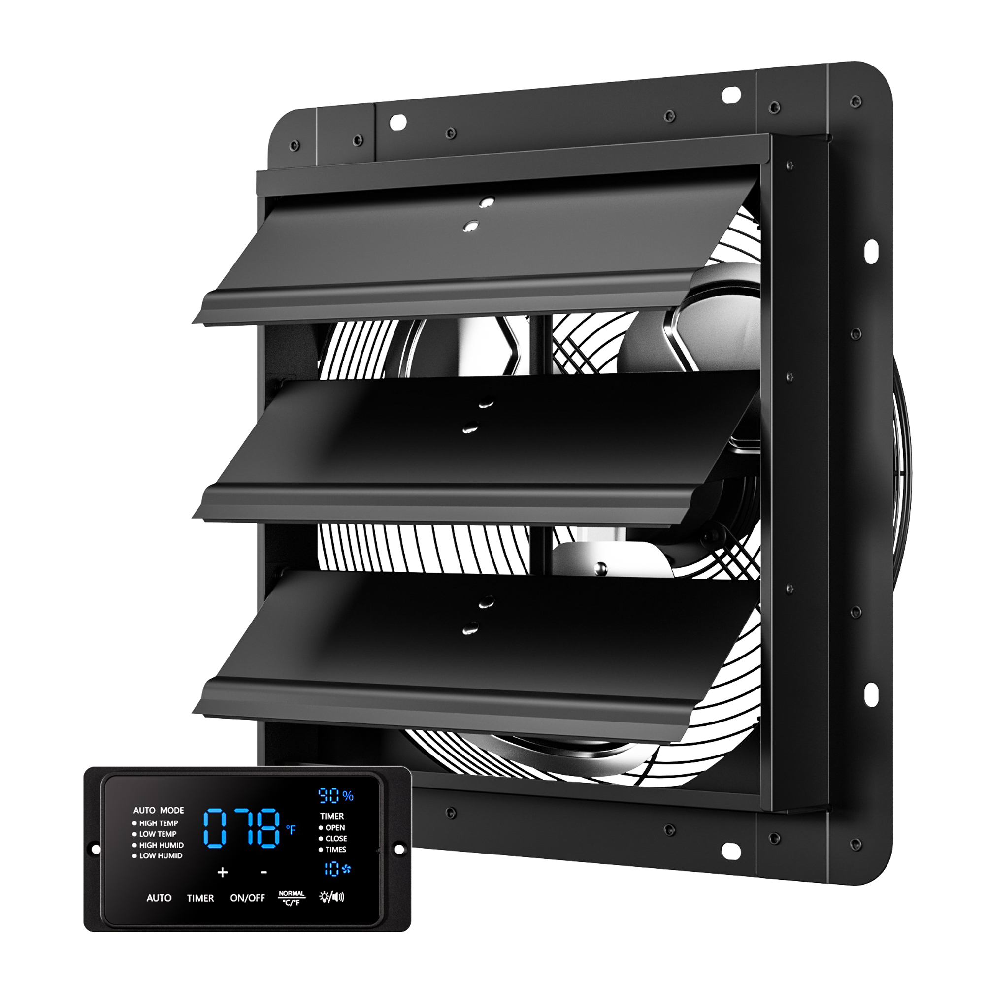 CAMMOO 14 Inch Exhaust Fan, 1000 CFM, with Temp Humidity and Speed Control