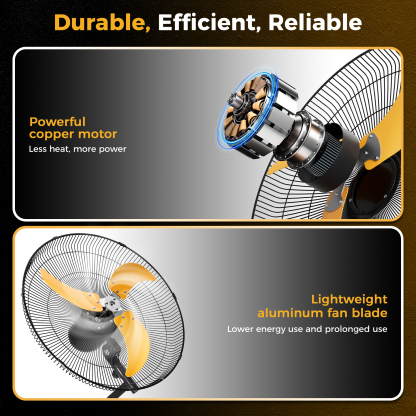Cammoo 20 inch Wall Mount Fan Oscillating
