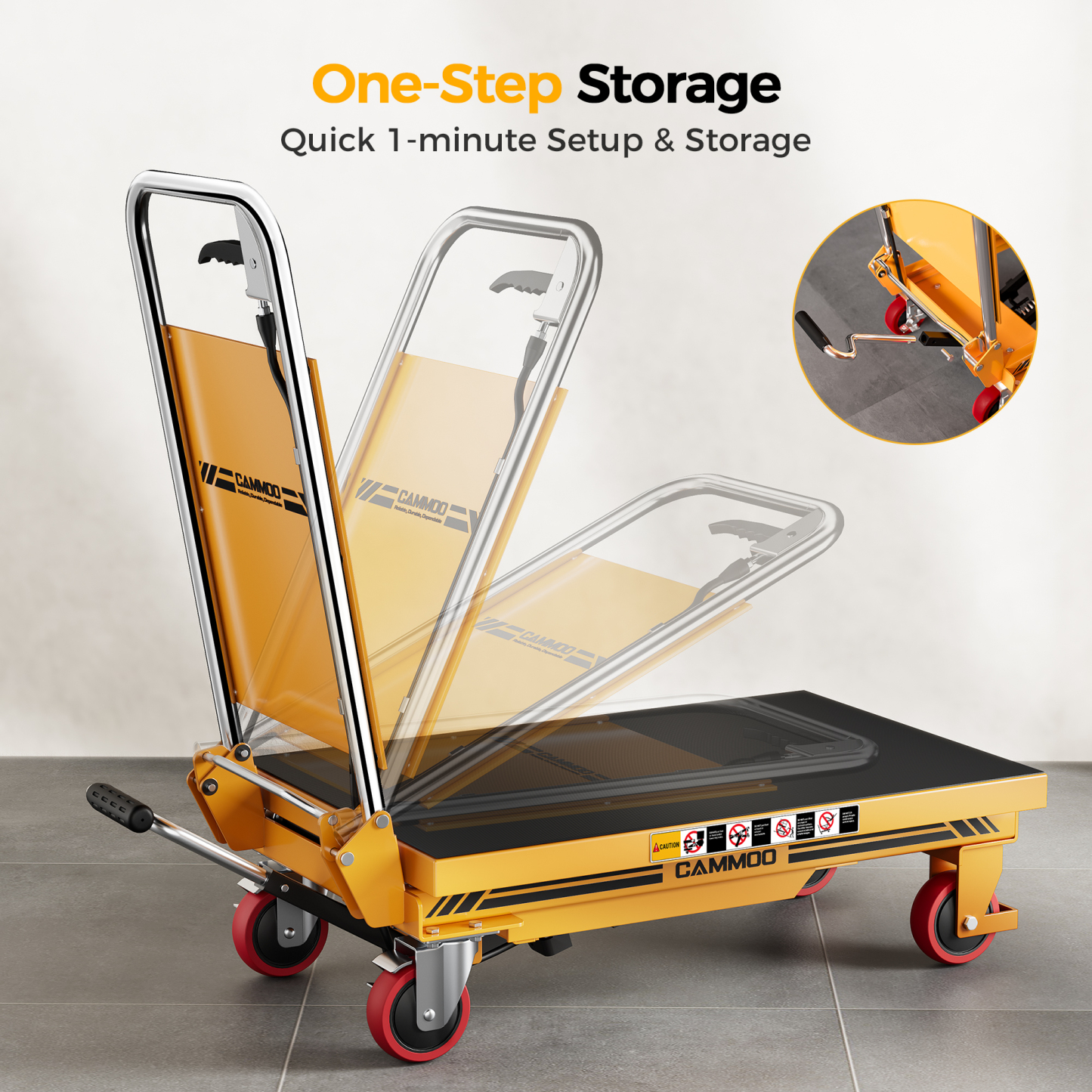 Cammoo Hydraulic Lift Table Cart