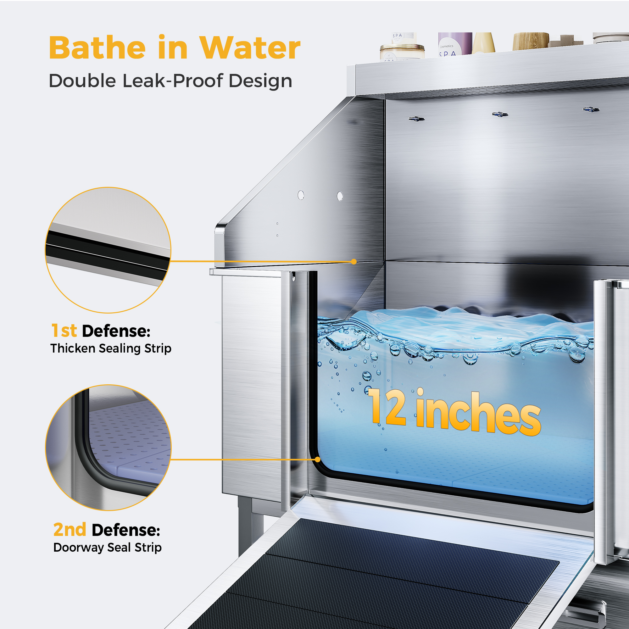 Cammoo 50 Inch Dog Washing Station