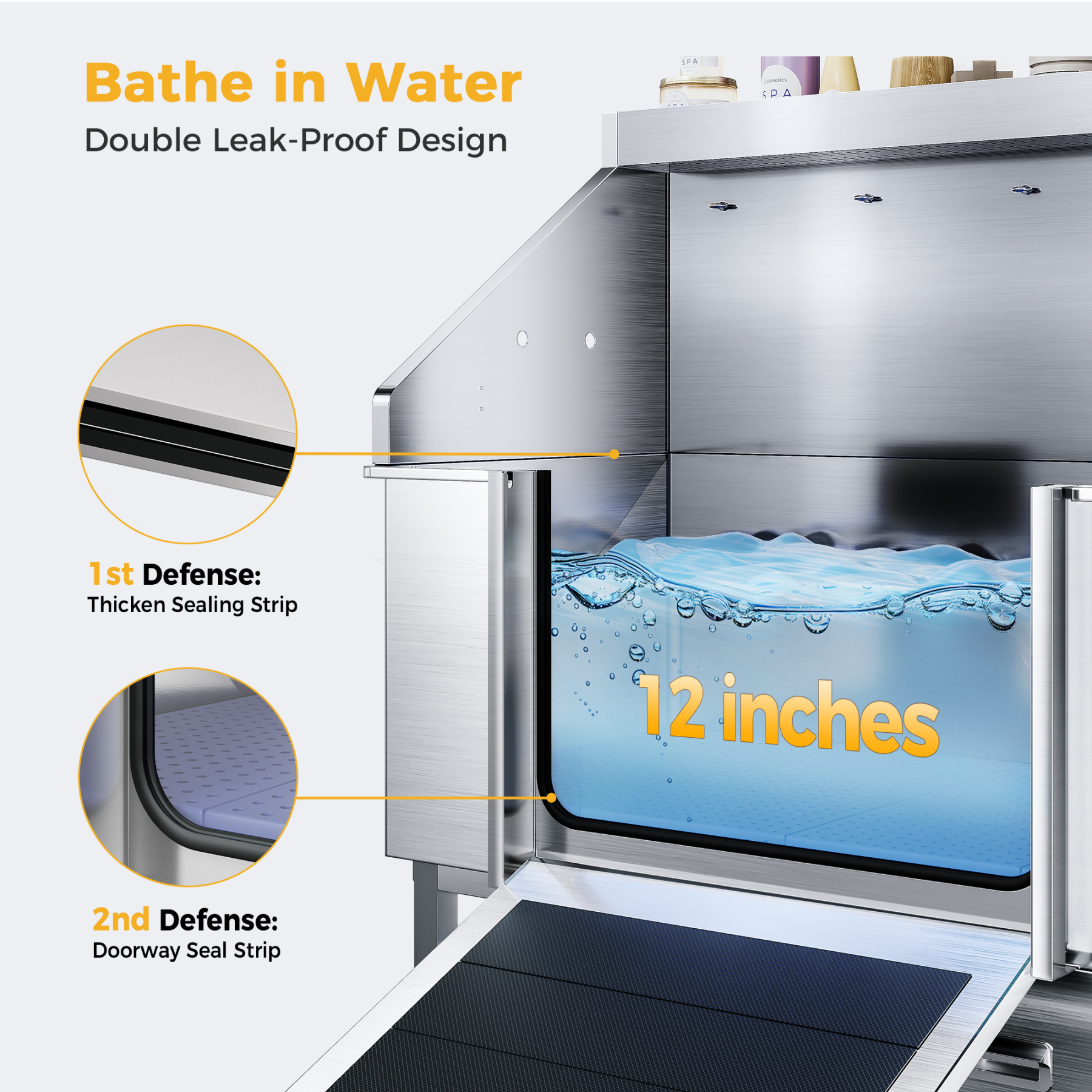 Cammoo 50 Inch Dog Washing Station