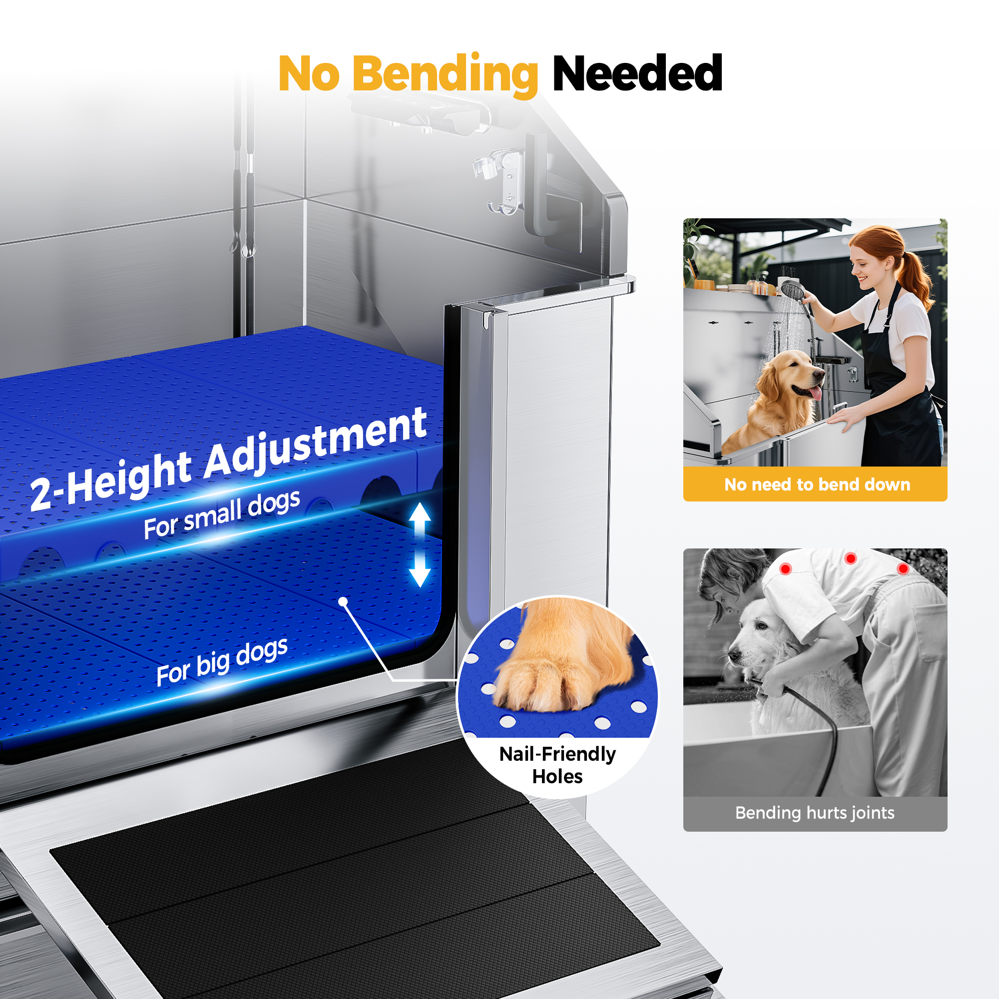 Cammoo 50 Inch Dog Washing Station