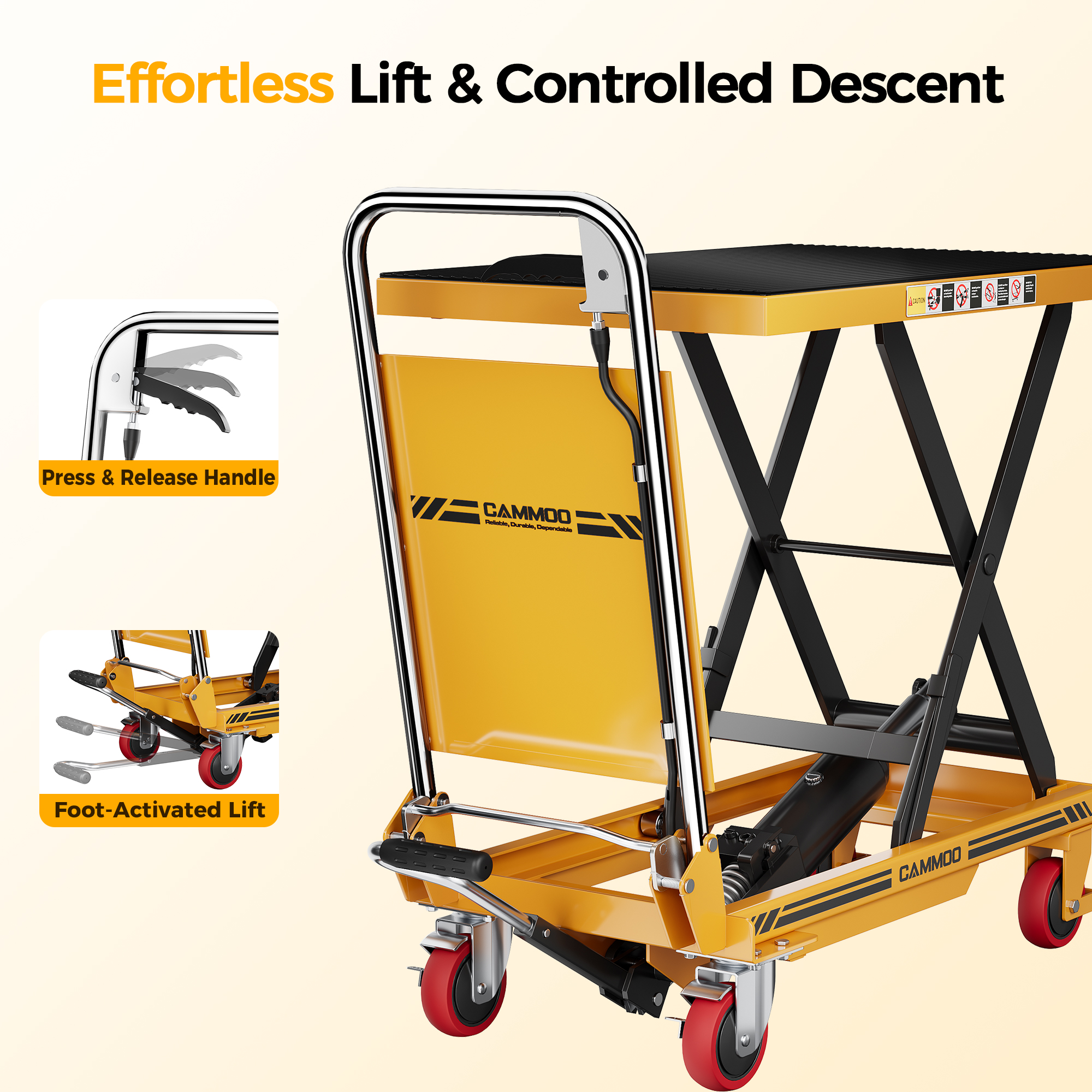 Cammoo Hydraulic Lift Table Cart