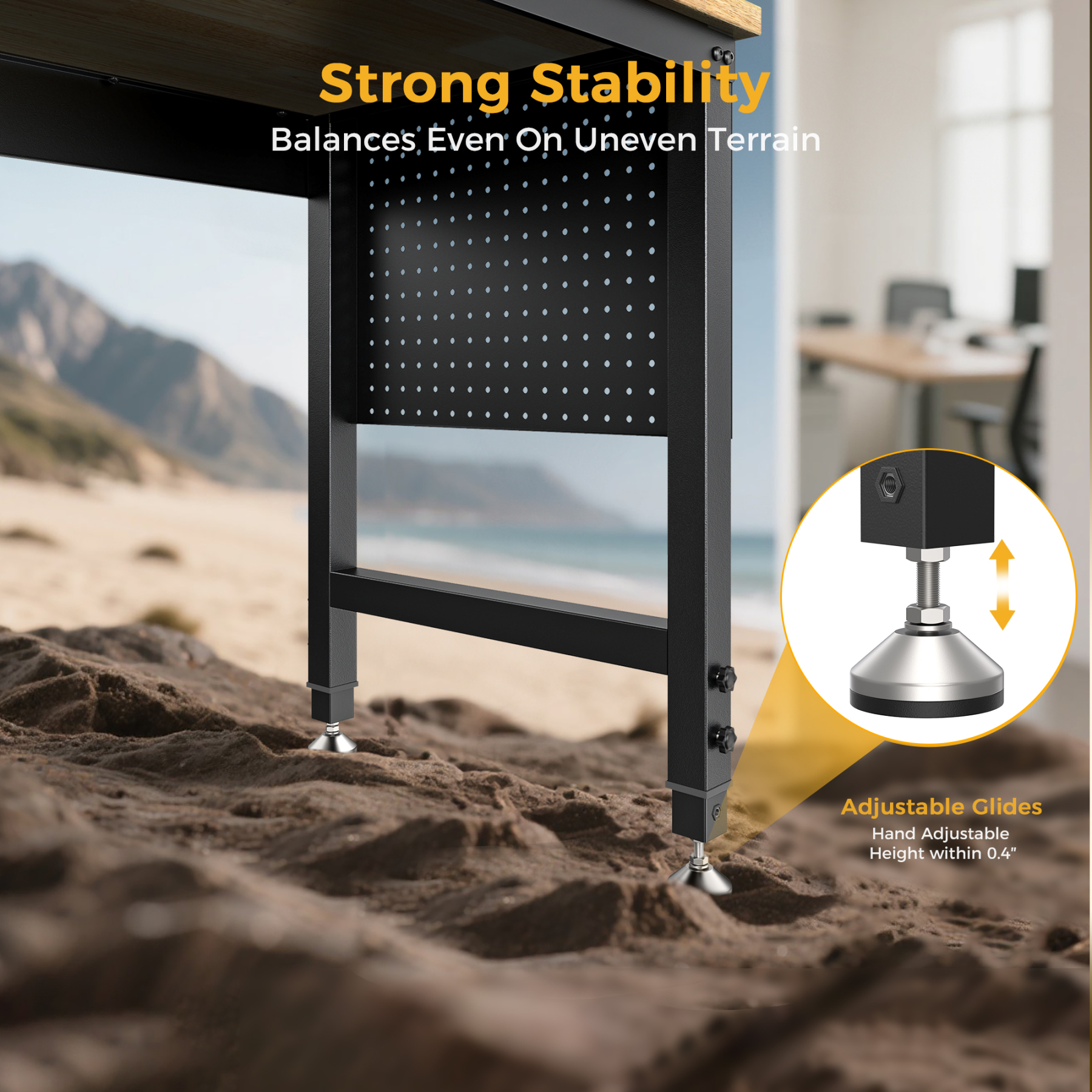 Cammoo Basic 48" Adjustable Heavy Duty Workbench