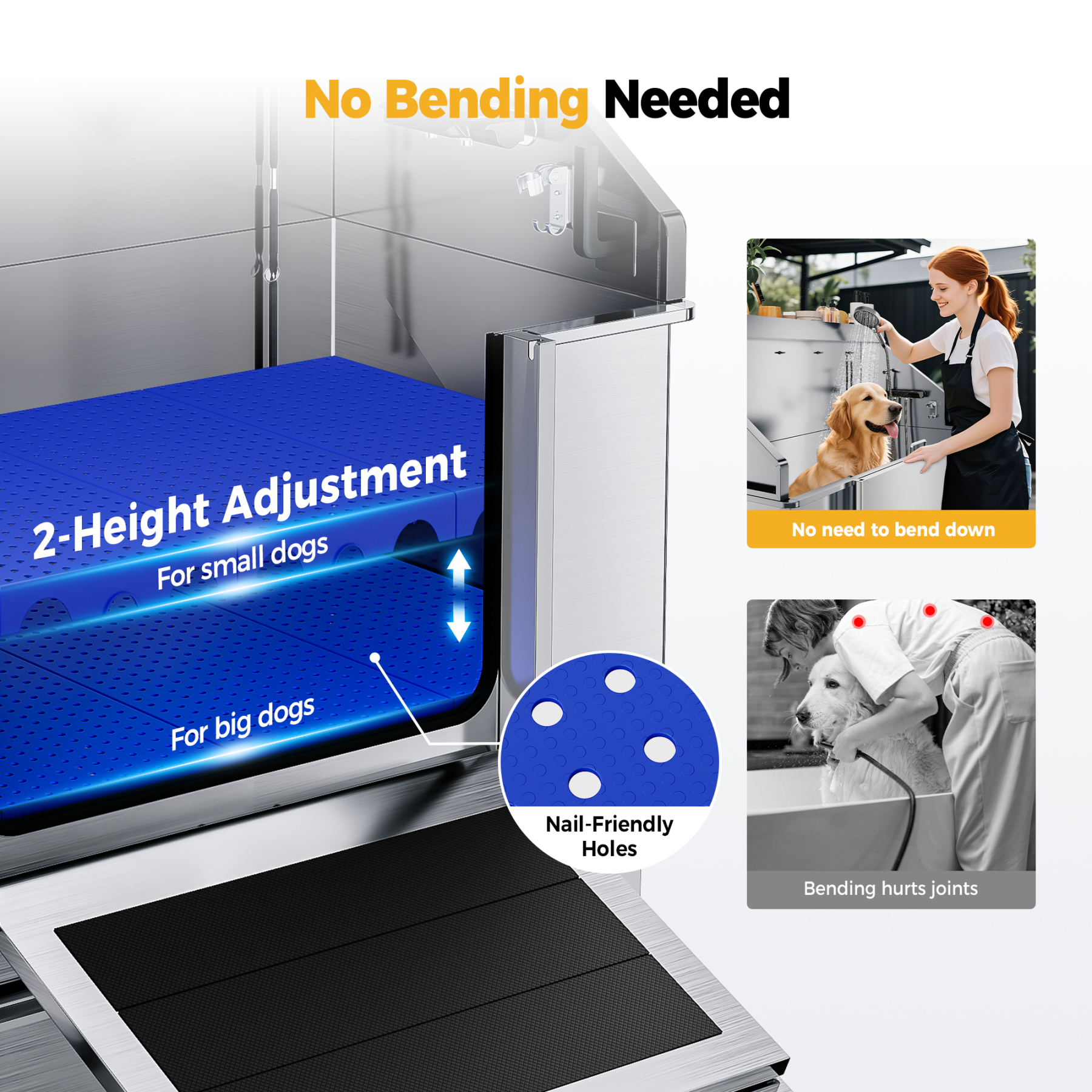 Cammoo 50 Inch Dog Washing Station