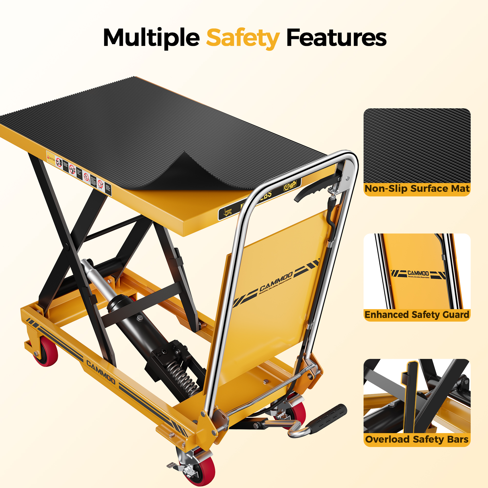 Cammoo Hydraulic Lift Table Cart