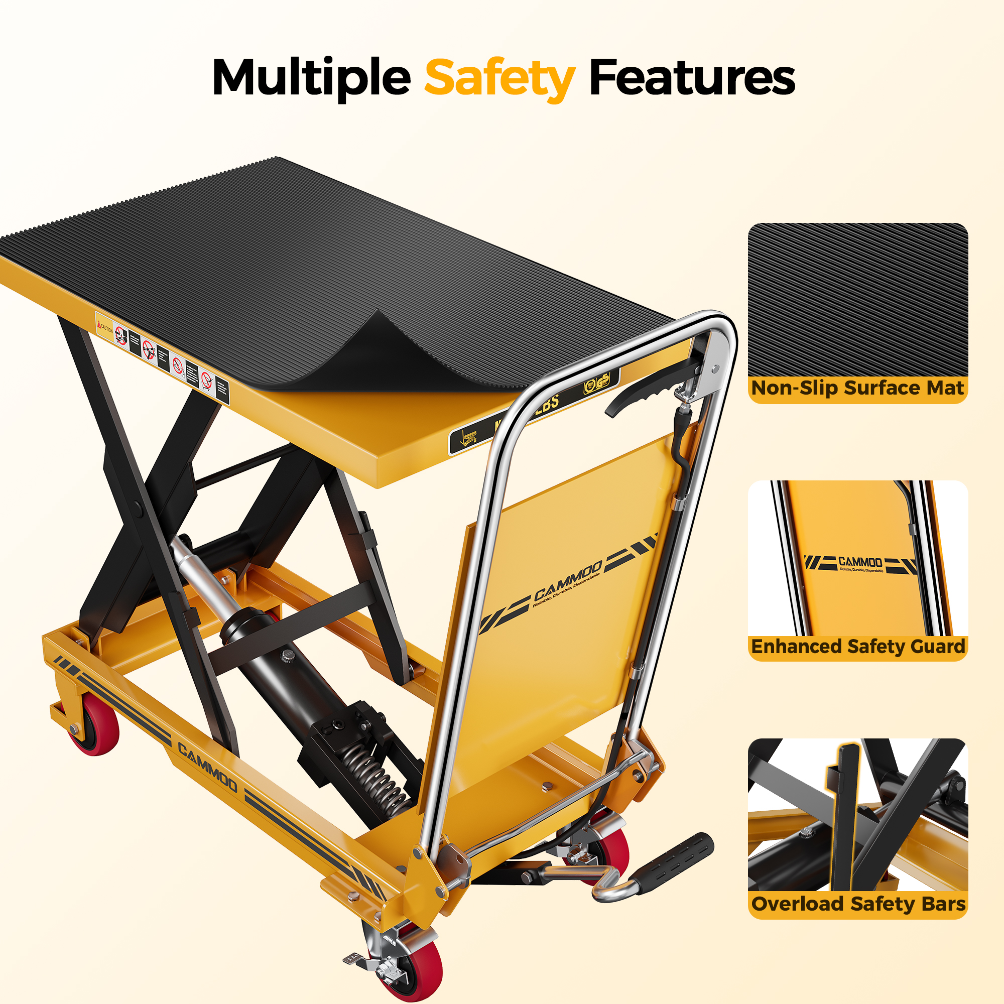Cammoo Hydraulic Lift Table Cart LT500D