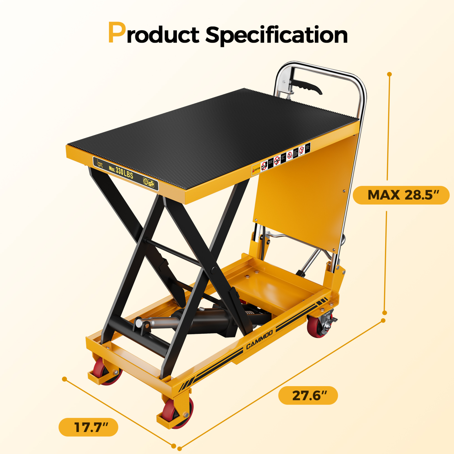 Cammoo Hydraulic Lift Table Cart