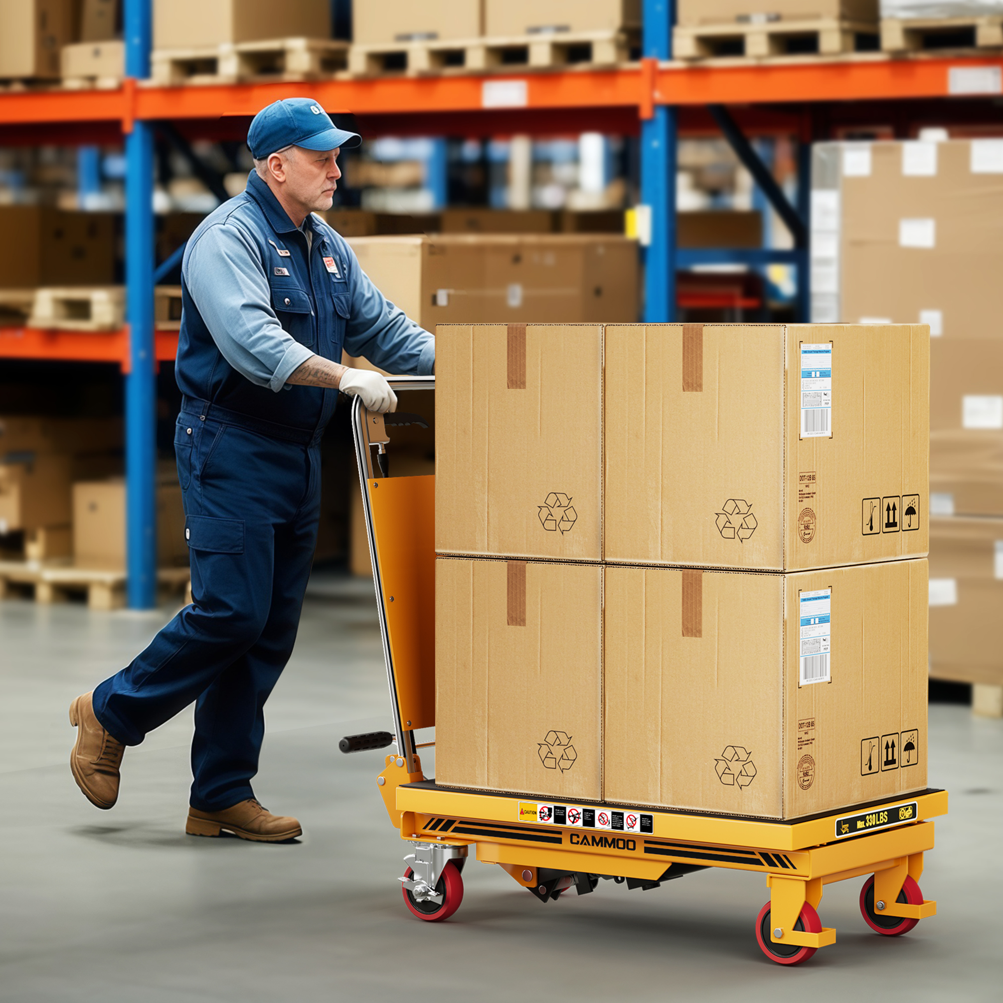 Cammoo Hydraulic Lift Table Cart