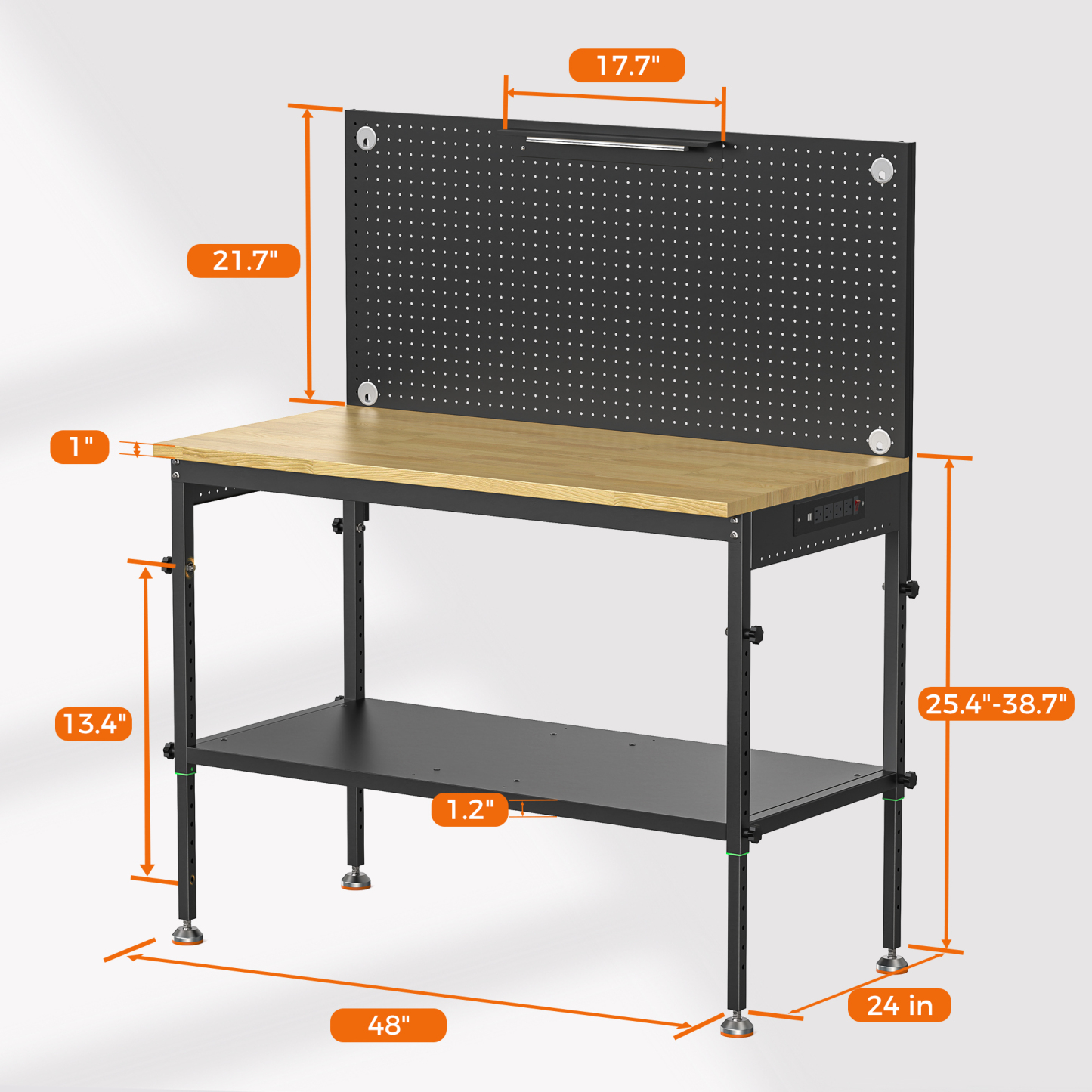 Cammoo 48'' Heavy Duty Workbench