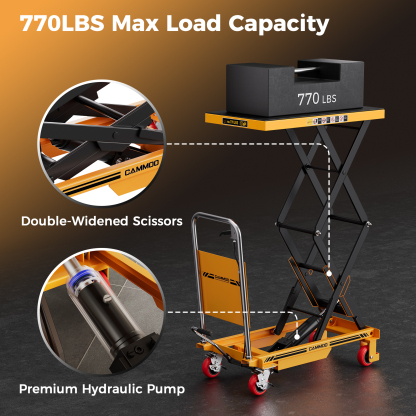 Cammoo Double Scissor Hydraulic Lift Table LT770S