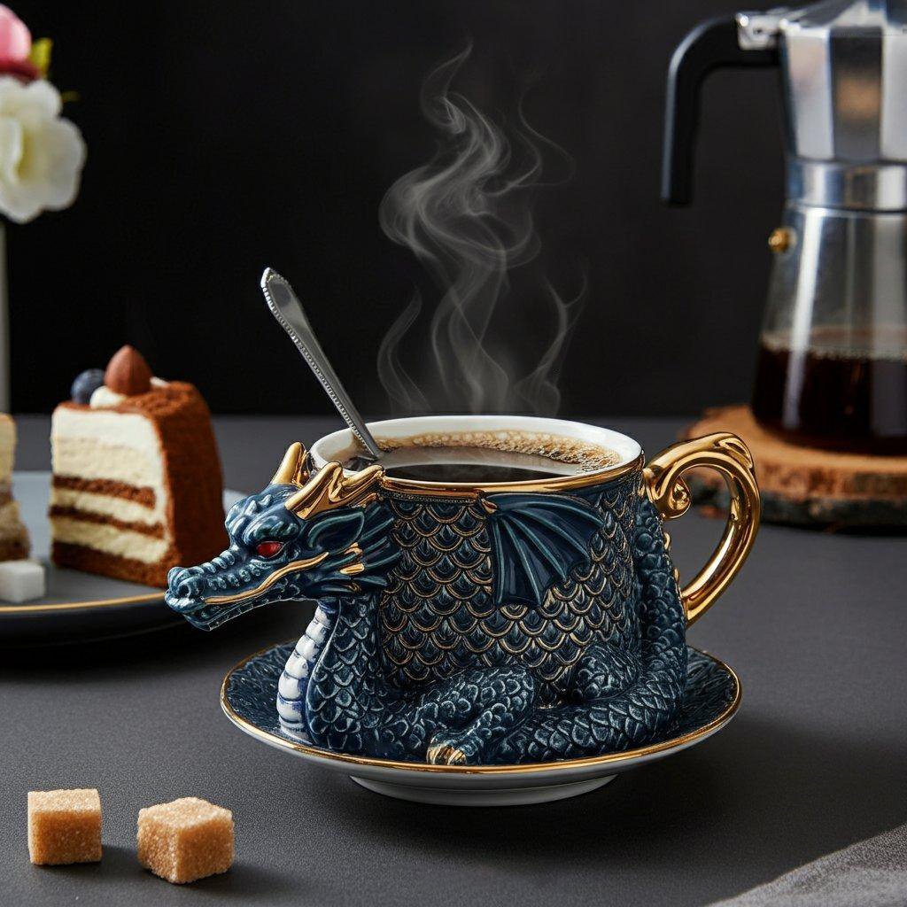 DragonShapedCoffeeCup