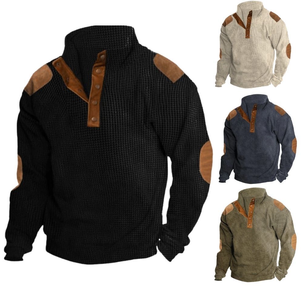 Men's Outdoor Casual Stand Collar Long Sleeve Sweatshirt