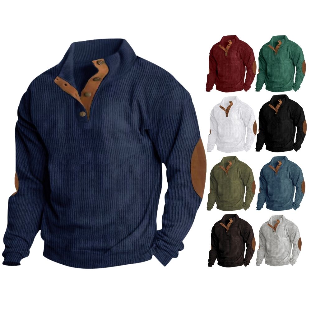 Men's Outdoor Casual Stand Collar Long Sleeve Sweatshirt