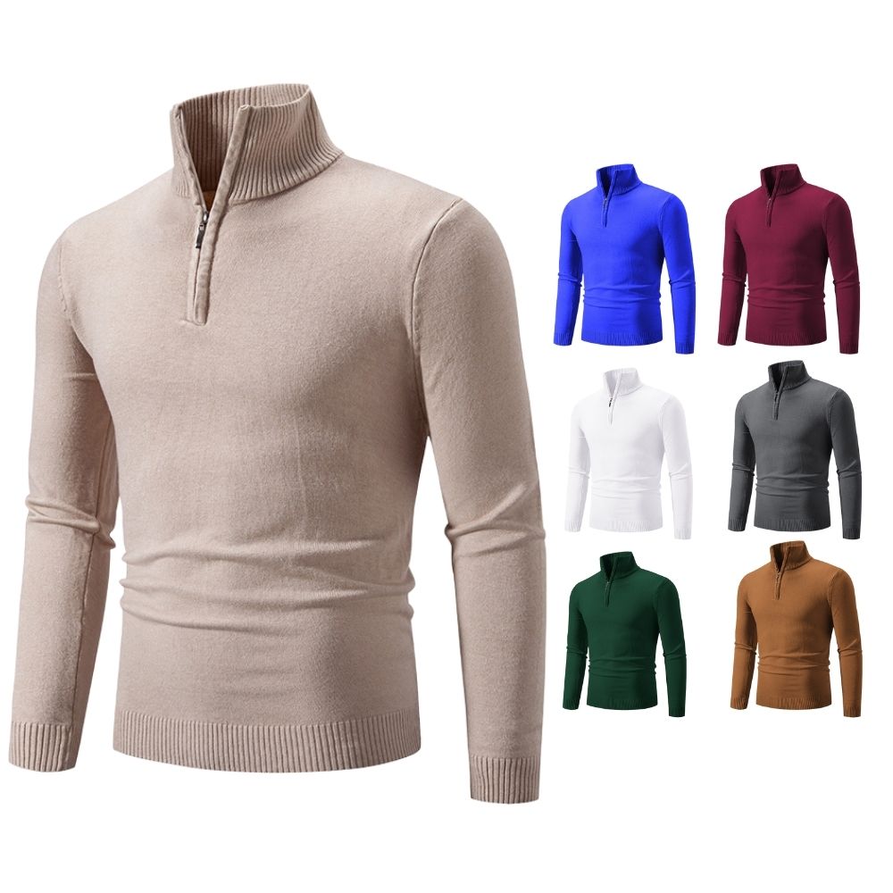 Men's New Cashmere Collar Pullover Shirt