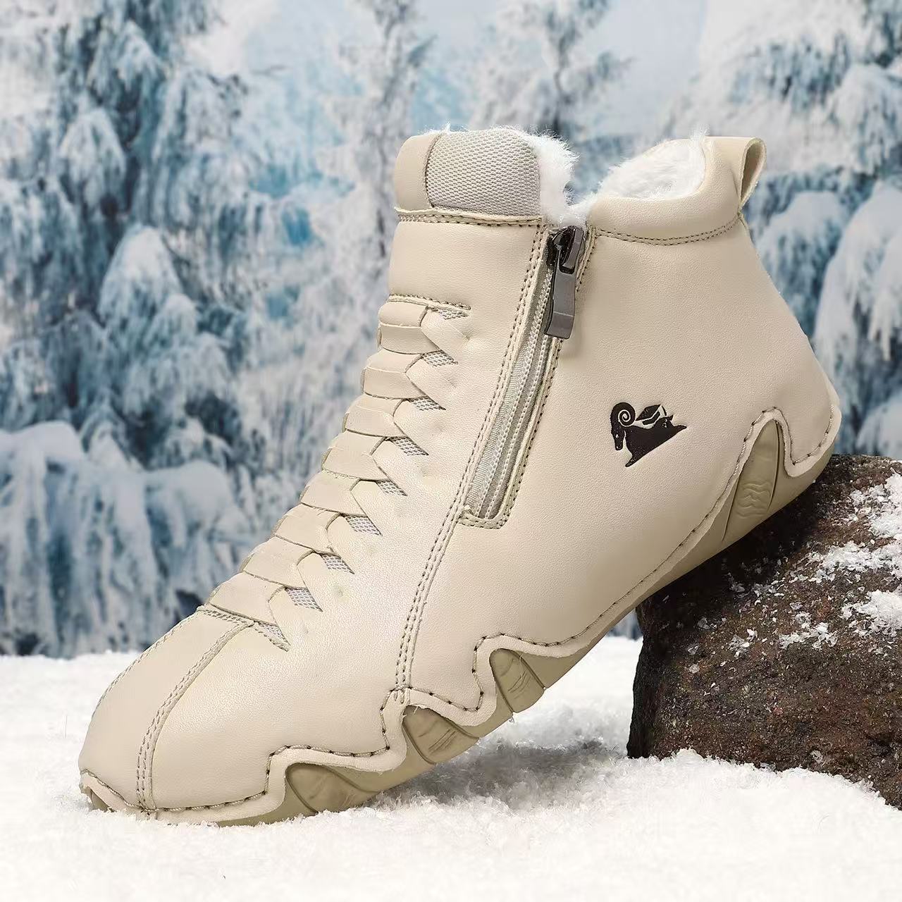 Beige orthopedic sneakers