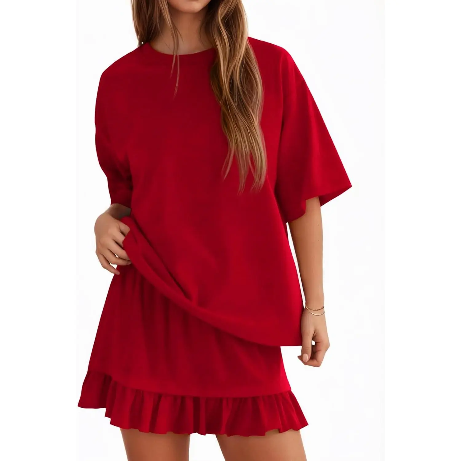  Women's 2 Piece Skirt Set for Summer Vacation