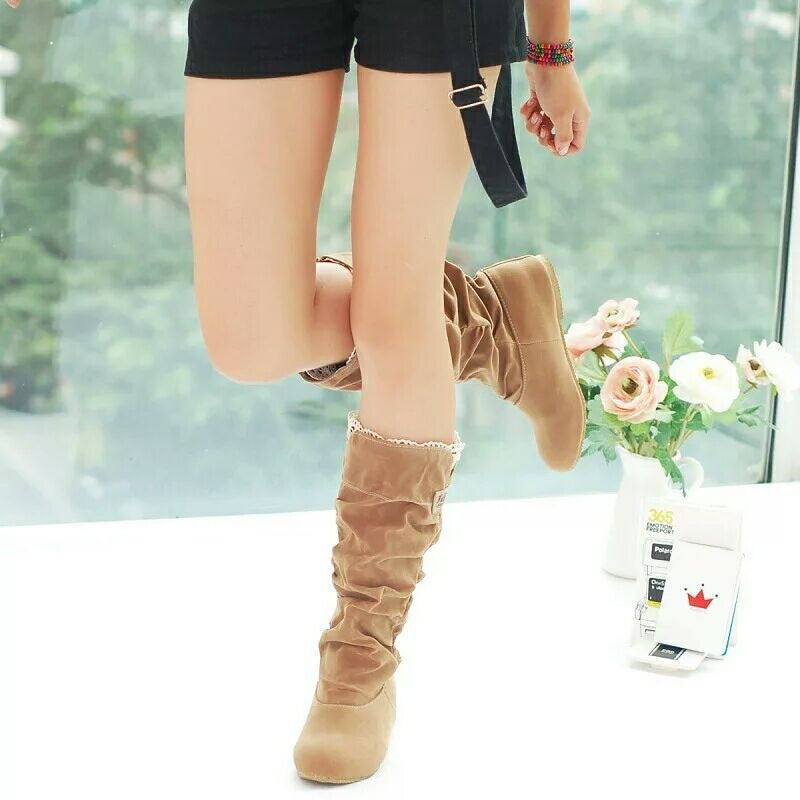 ✨FASHIONABLE WOMEN'S ANKLE BOOTS MADE OF FAUX SUEDE👢