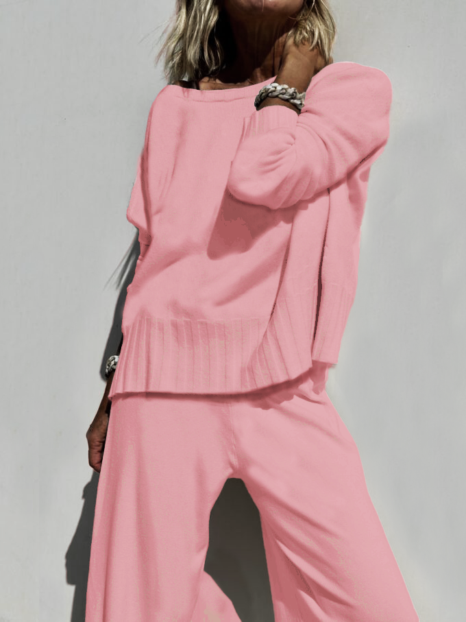 2025 New Arrival Women's Casual Sweater Set