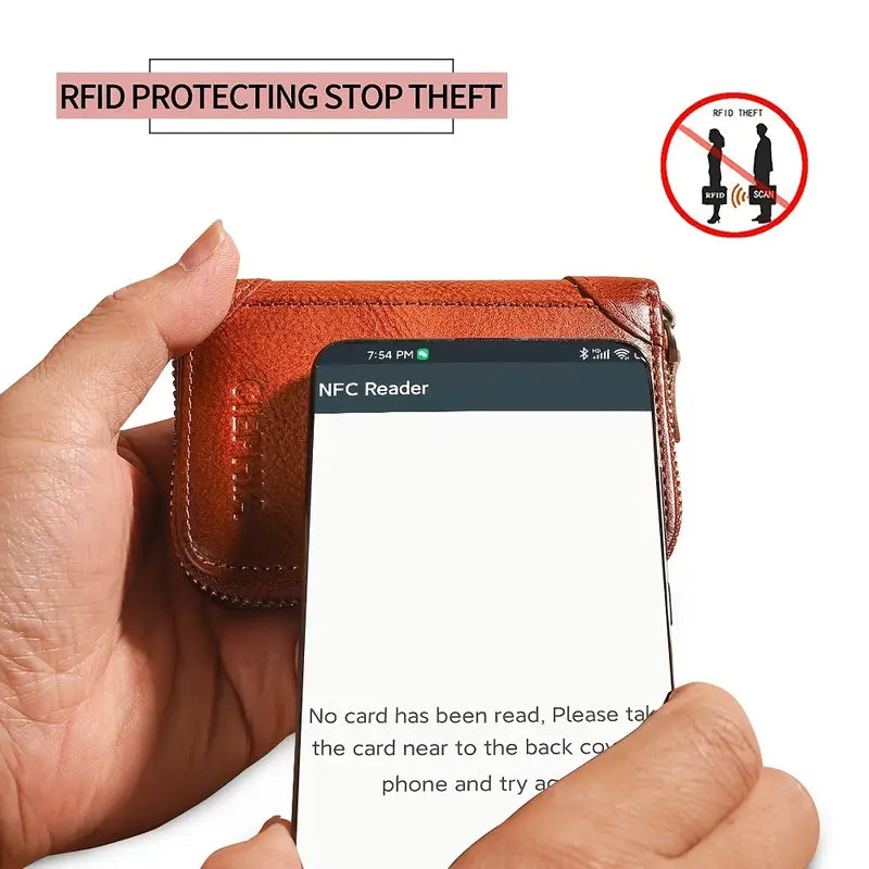 Leather RFID Blocking Wallets For Men